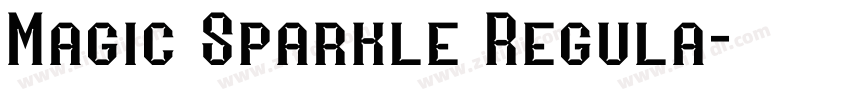 Magic Sparkle Regula字体转换
